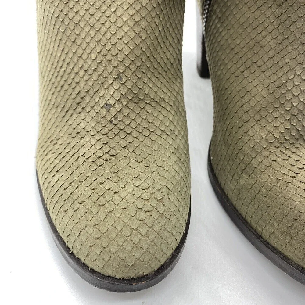 MIA Women’s Size 7.5 Maddock Heeled Ankle Boots Green